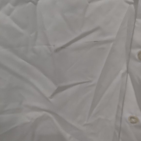 NWT Van Heusen  Mens Regular Fit Herringbone White Size 17 32/33 $60 A388 - Picture 3 of 3